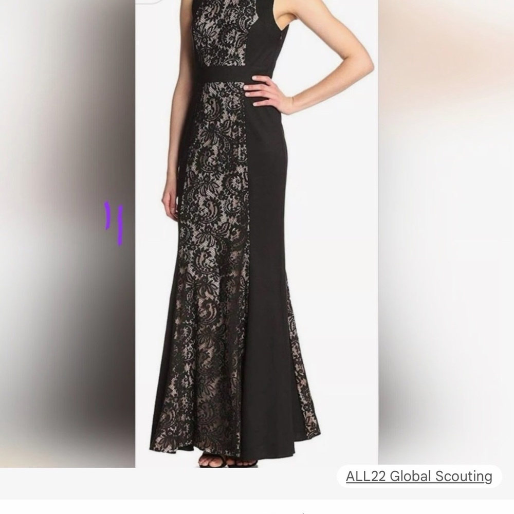 JS Collections Elegant Black Dress